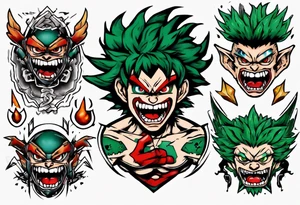 Deku angry tattoo idea