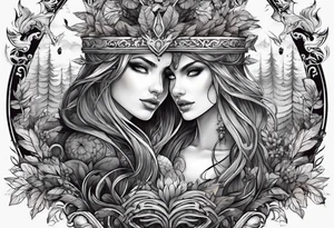 Big forest tattoo idea