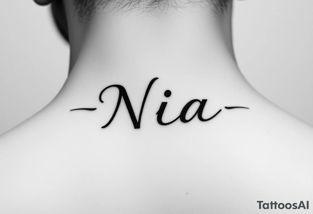 The name Nia tattoo idea