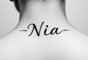 The name Nia tattoo idea