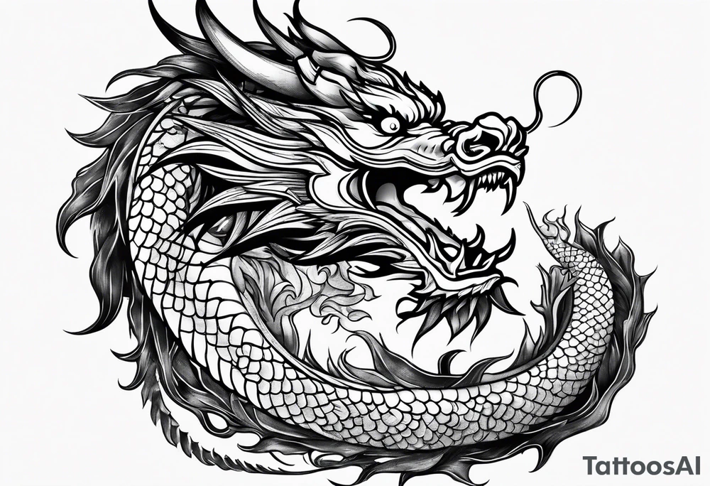 Chinese dragon tattoo idea