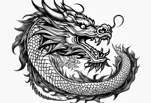 Chinese dragon tattoo idea