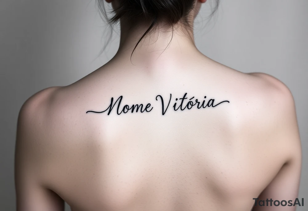 Nome Vitória tattoo idea