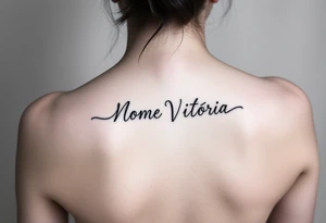 Nome Vitória tattoo idea