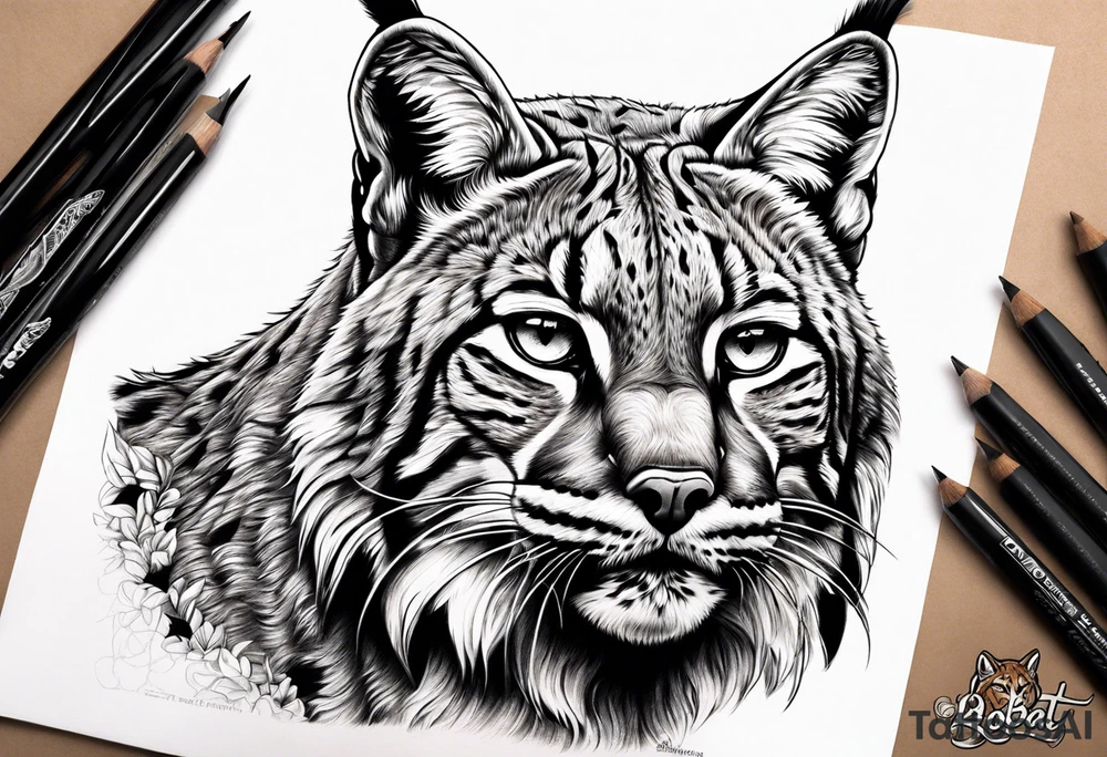 Bobcat stalking tattoo idea