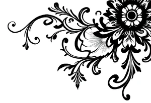 mytical shaman and mytolog style ornament with ancient rhyme tattoo idea