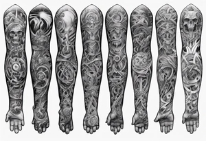 full arm sleeve irish tattoo tattoo idea