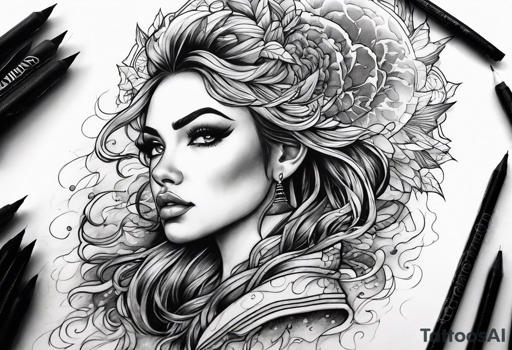 Thunderstorm tattoo idea