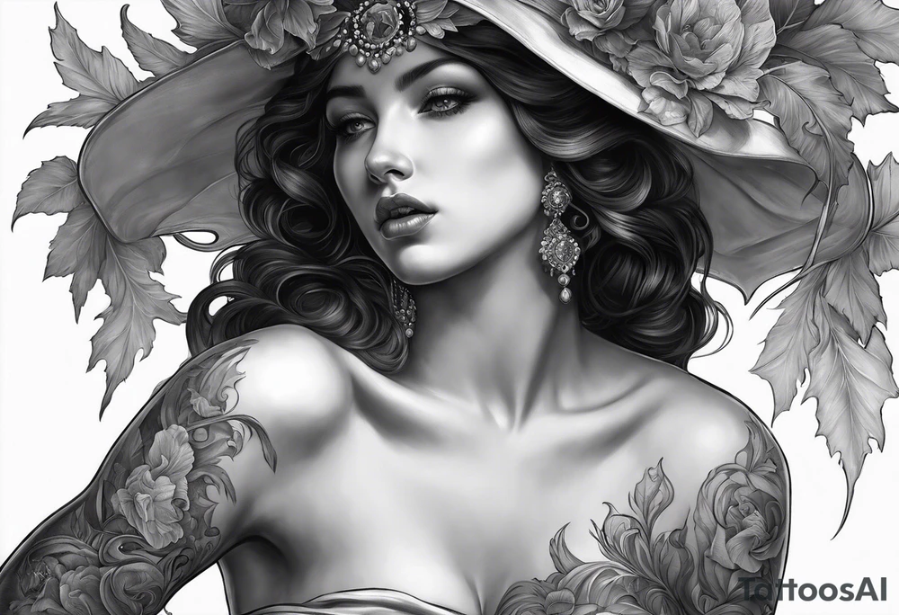 scary nemesis tattoo idea