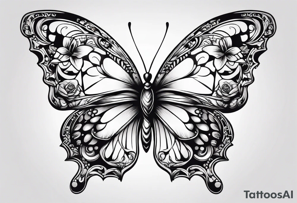 Butterflies tattoo idea