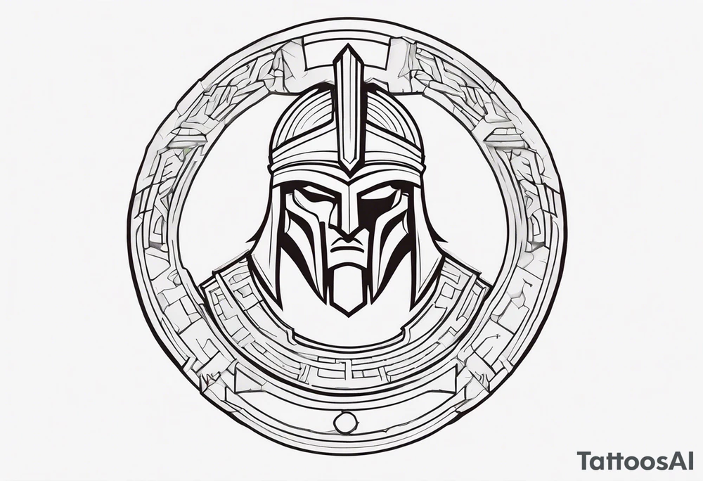 Ancient spartan symbol tattoo tattoo idea
