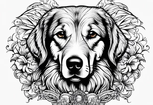 Dog turn over to an angel tattoo idea