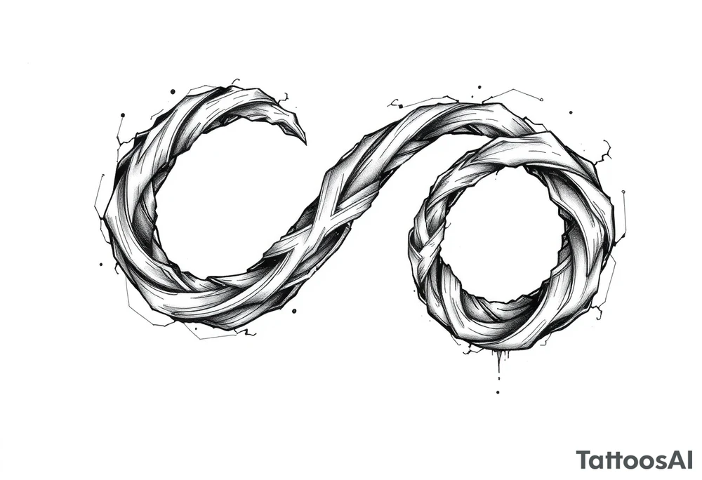 Infinity loop as sketch tattoo idea