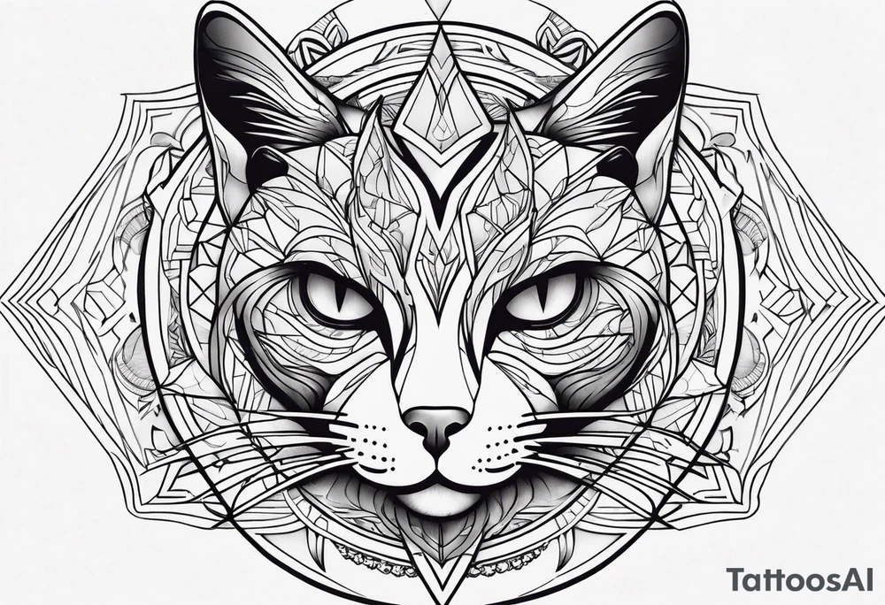 Black Cat tattoo idea