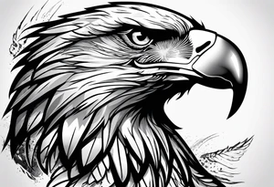 eagle fighting predators tattoo idea