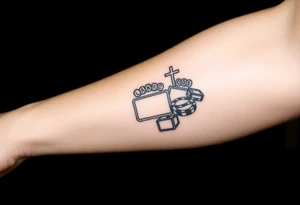 Casino, money, slot machines Las Vegas tattoo idea