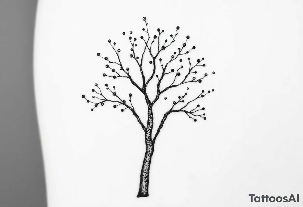 birch tree tattoo idea