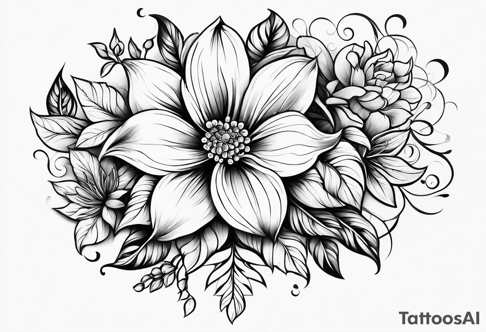 Florals tattoo idea