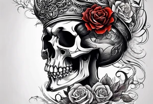 A wedding alter that is the open mouth of a giant skull tattoo idea