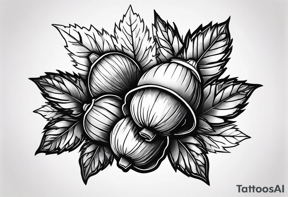 Acorn tattoo idea