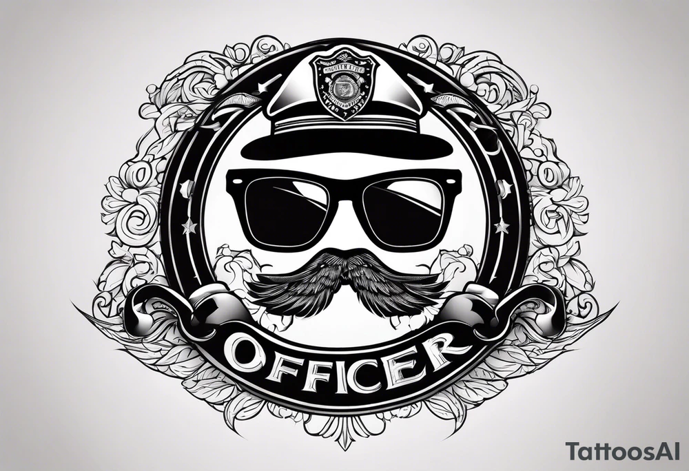 sunglasses Officer tattoo idea