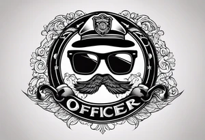 sunglasses Officer tattoo idea