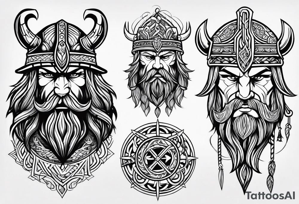 A viking tatto to cover up a tribal tattoo on shoulder tattoo idea