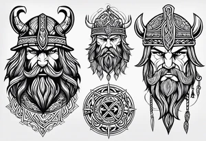 A viking tatto to cover up a tribal tattoo on shoulder tattoo idea