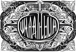 sword Valhalla tattoo idea