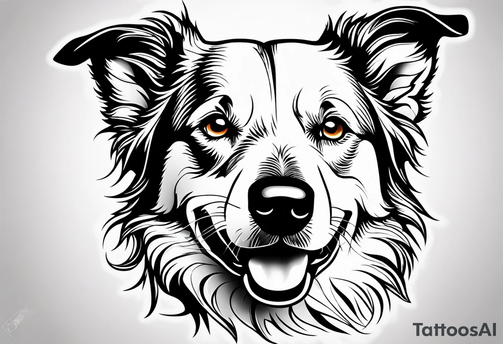 Border Collie tattoo idea