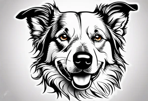 Border Collie tattoo idea