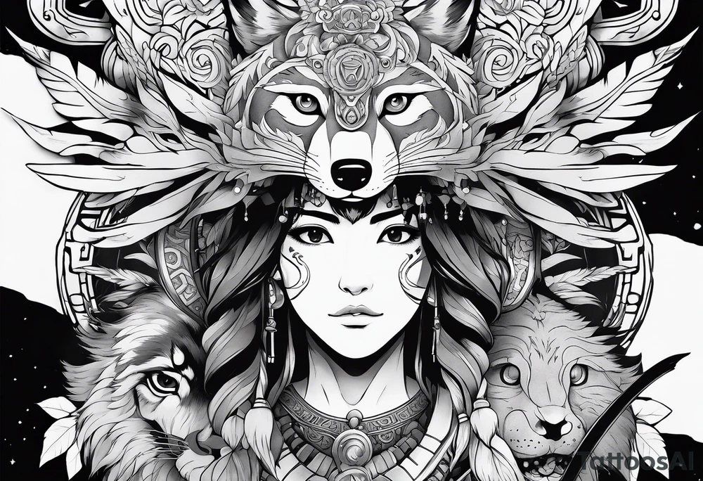 Princess momonoke tattoo idea