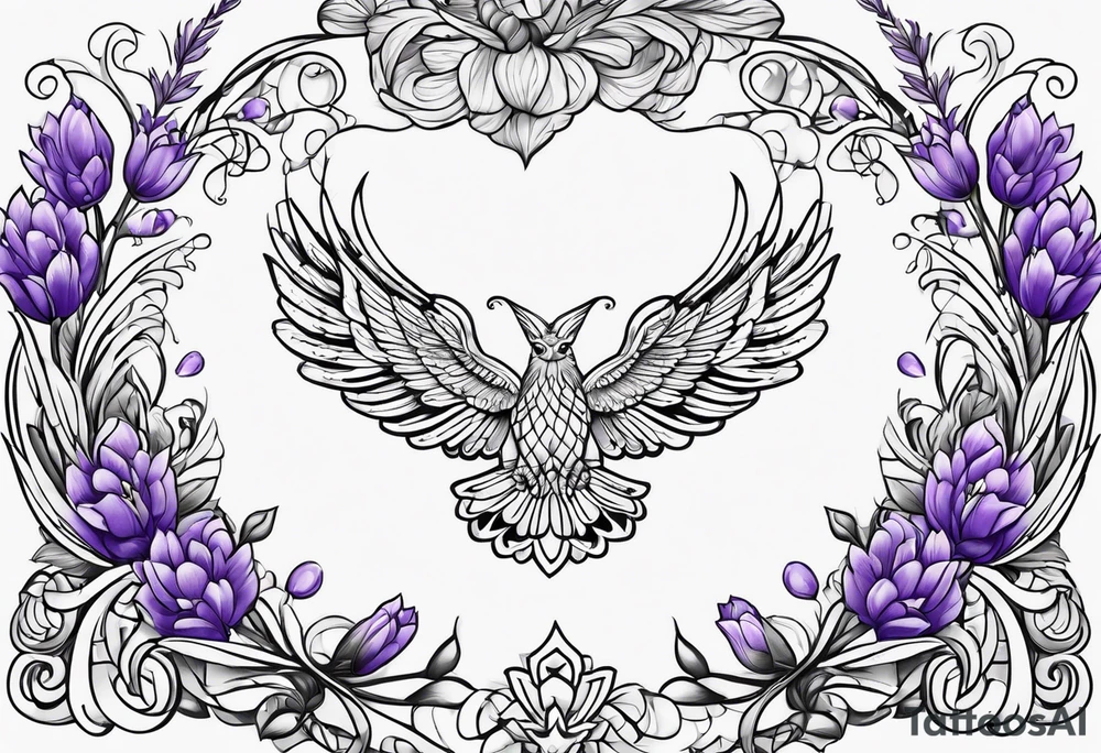 lavender tattoo idea