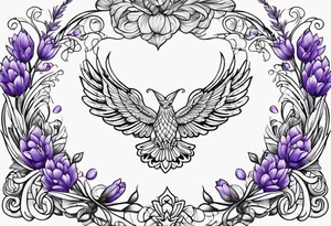 lavender tattoo idea