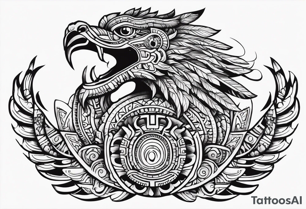 quetzalcoatl aztec tattoo idea