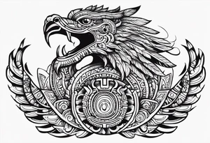 quetzalcoatl aztec tattoo idea