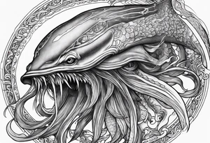 Giant squid tattoo idea