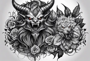 Demon tattoo idea