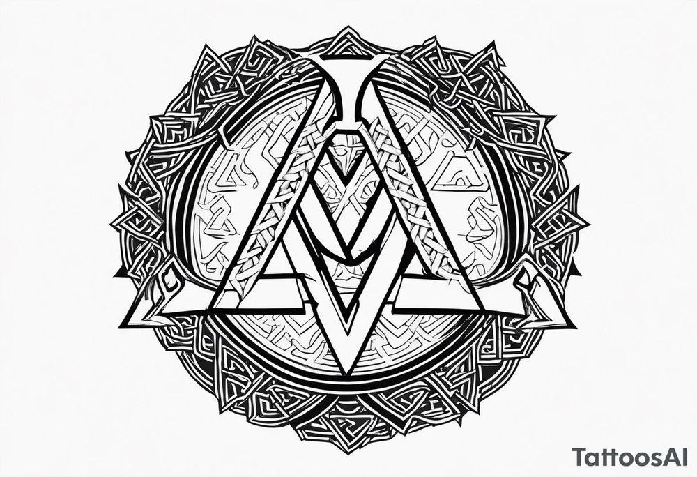 Valhalla round shield axe
Valknut barbed wire chains tattoo idea Valhalla round shield axe
Valknut barbed wire chains tattoo idea