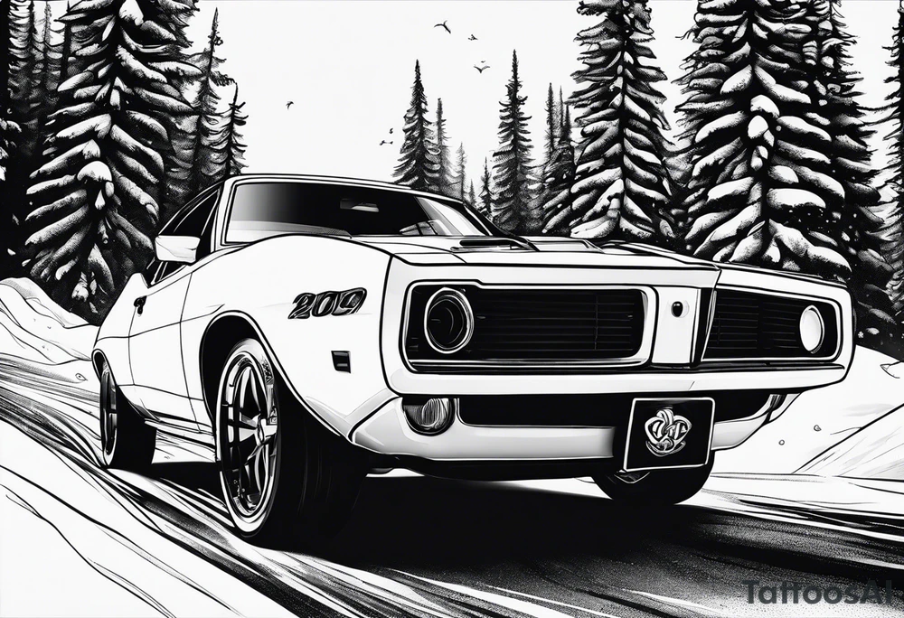 cars, snowboarding, huskie, money, rich tattoo idea