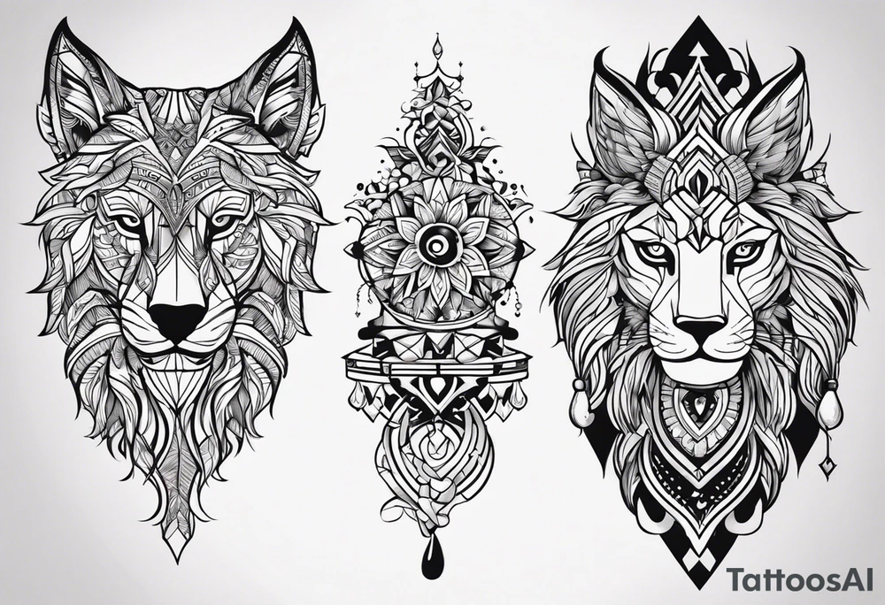 Тату стиле фар край 3 с логотипами игр tattoo idea