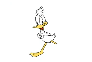 80s looking Daffy duck  high tattoo idea