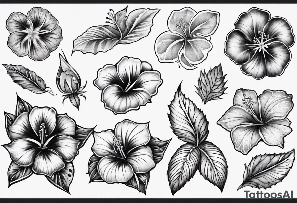 Hibiscusflower Ornament tattoo idea