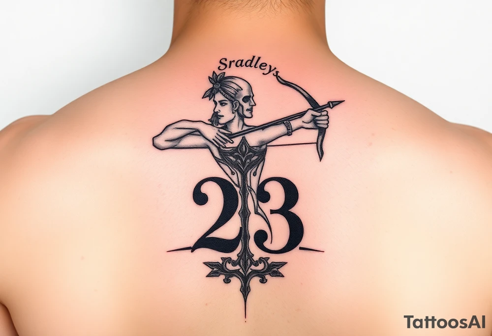 Bradley sagittarius 23 tattoo idea