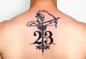 Bradley sagittarius 23 tattoo idea
