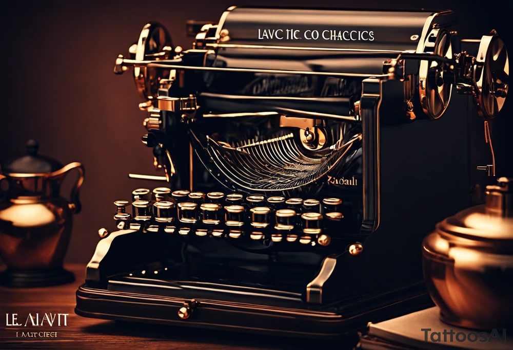 small written quote with type writter machine style saying  "L a v i t a  è  c i ò  c h e  t i  a c c a d e  m e n t r e  s e i  i m p e g n a t o  a  f a r e  a l t r i  p r o g e t t i." tattoo idea