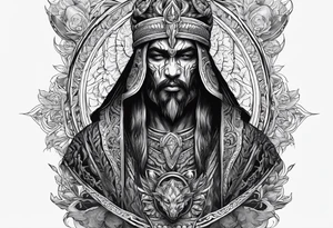 aztez god of death tattoo idea
