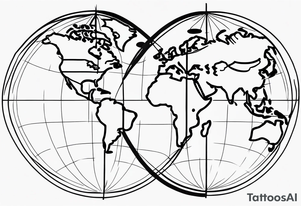 Equator coordinates tattoo idea