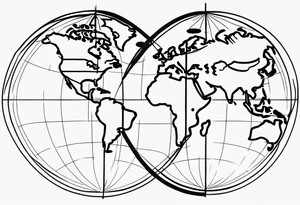 Equator coordinates tattoo idea