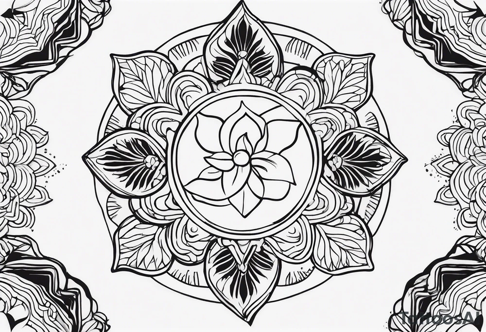 design a karma tatoo but not very detailed tattoo idea